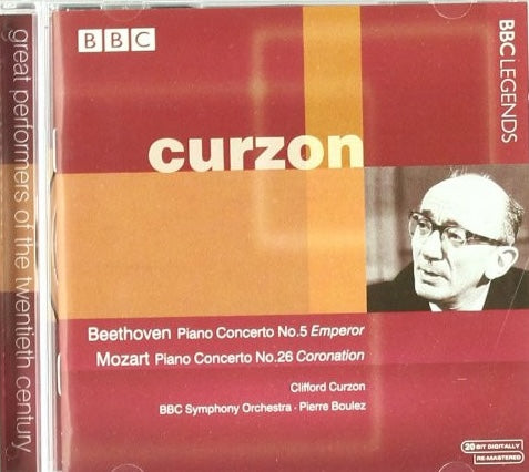 Curzon - Beethoven / Mozart – No.5 & Concerto No.26, UK 1999 BBC – BBCL 4020-2
