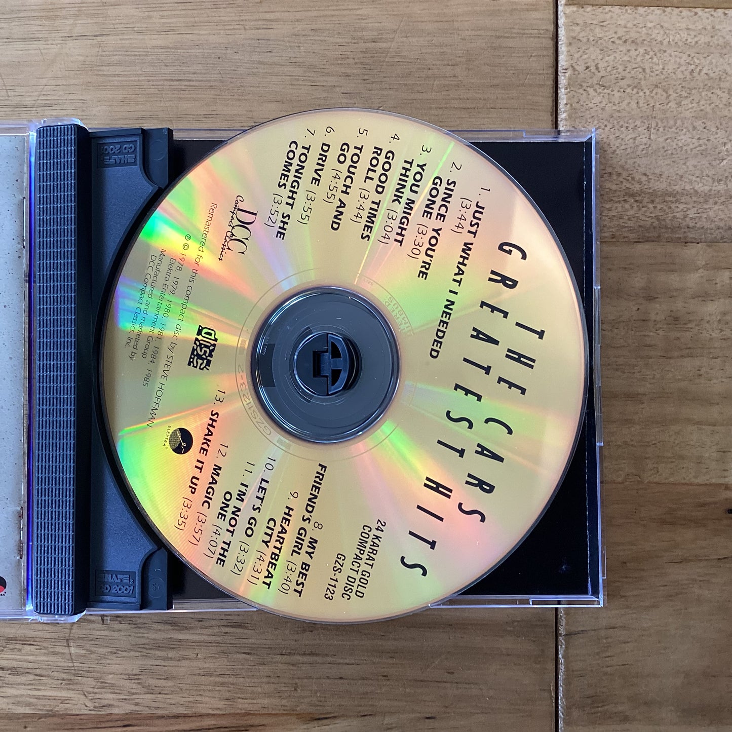 The Cars – The Cars Greatest Hits, DCC Compact Classics GZS-1123 1998 US 24 Karat Gold CD