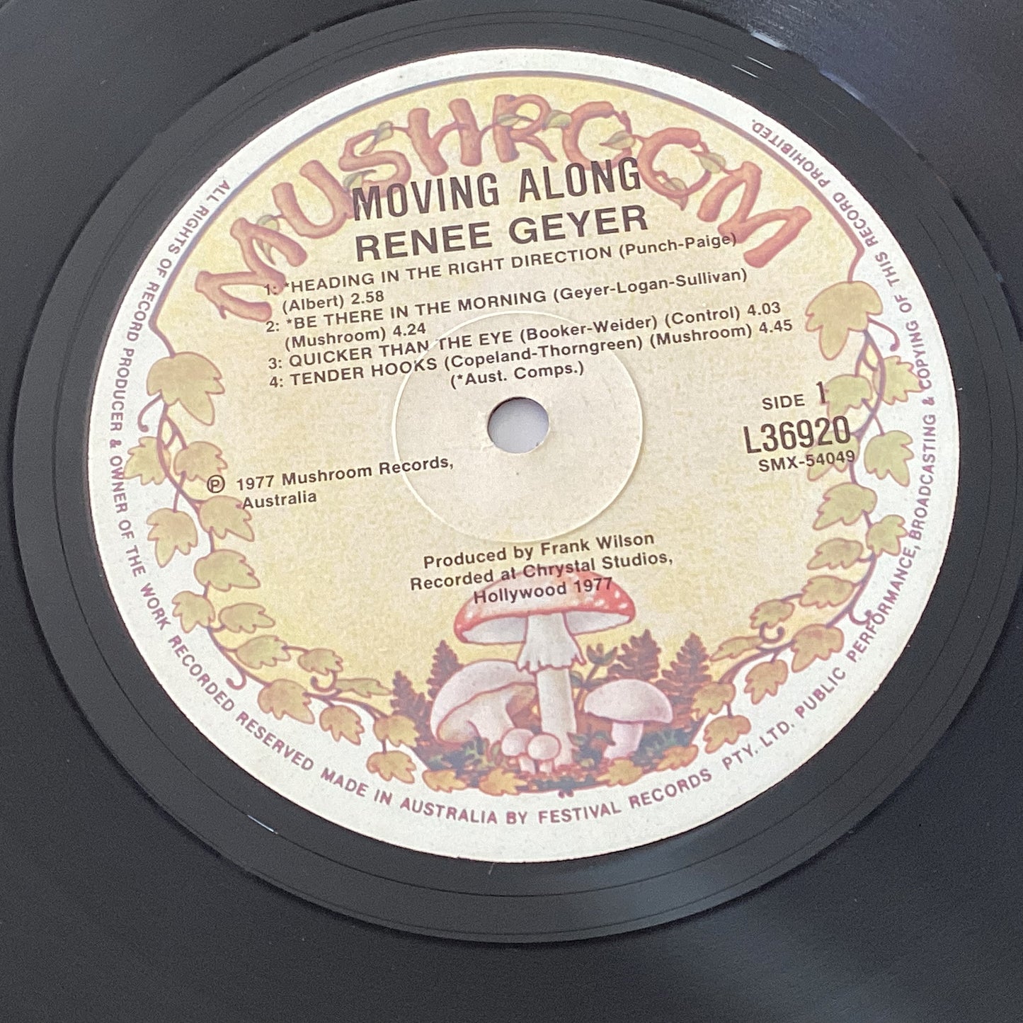 Renee Geyer – Moving Along, Australia 1979 Mushroom – L36920