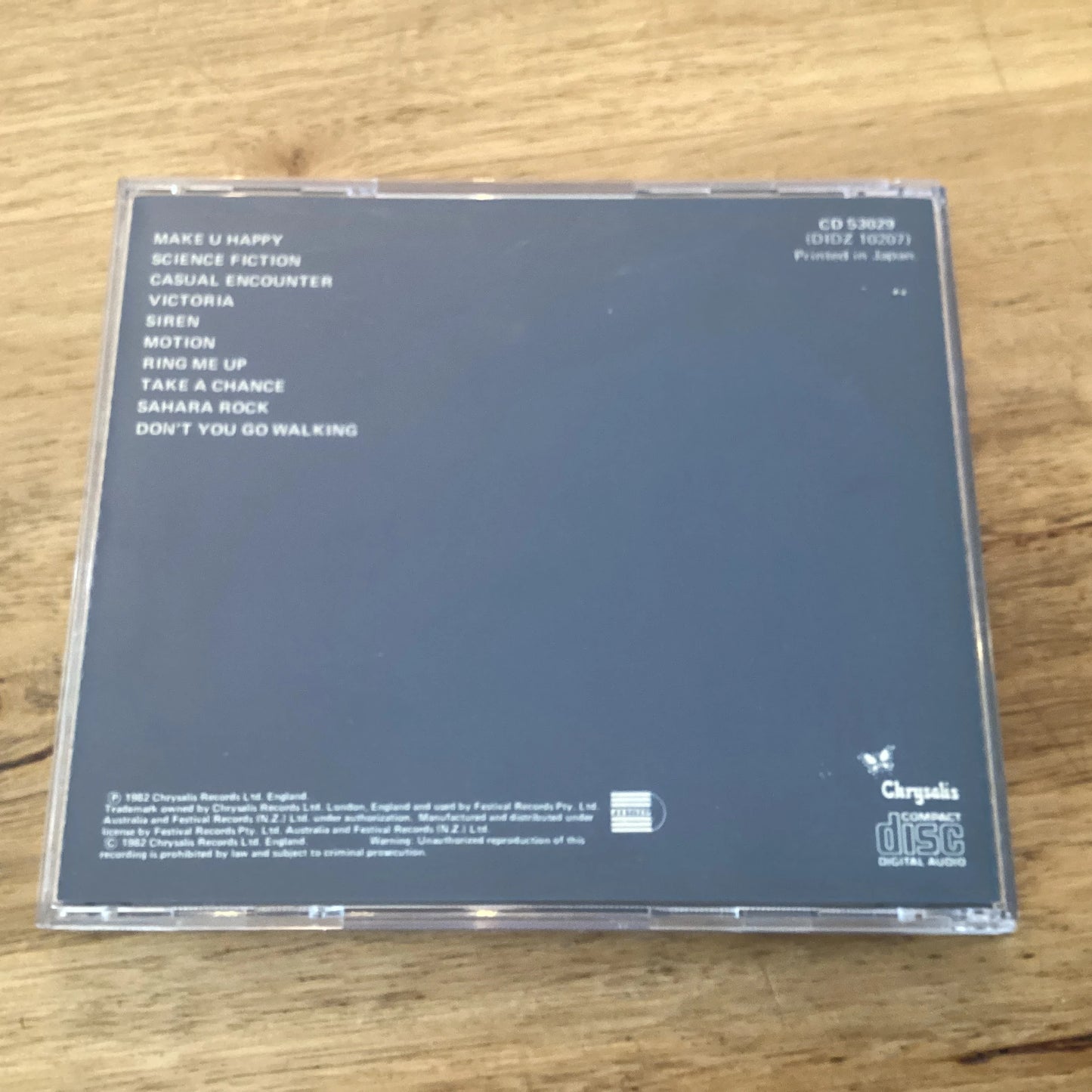 Divinyls – Desperate, Chrysalis – CD 53029