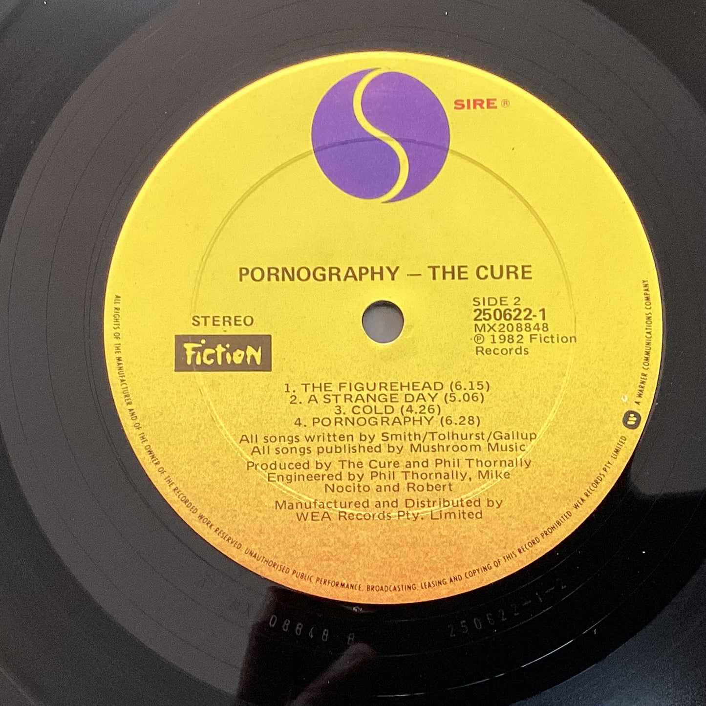 The Cure – Pornography, Australia 1984 Sire – 250622-1, Vinyl LP