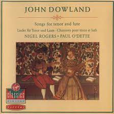 John Dowland – Songs For Tenor And Lute, W. Germany 1996 Virgin Classics VC 7 90726-2
