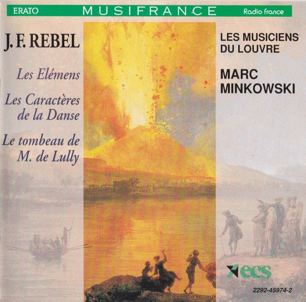 Rebel - Les Elemens • Les Caractères De La Danse, Minkowski. EU 1993 Erato – 2292-45974-2 CD
