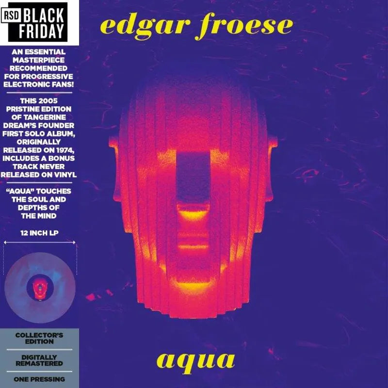Edgar Froese - Aqua (RSD Black Friday 2022), Blue Pink Vinyl LP