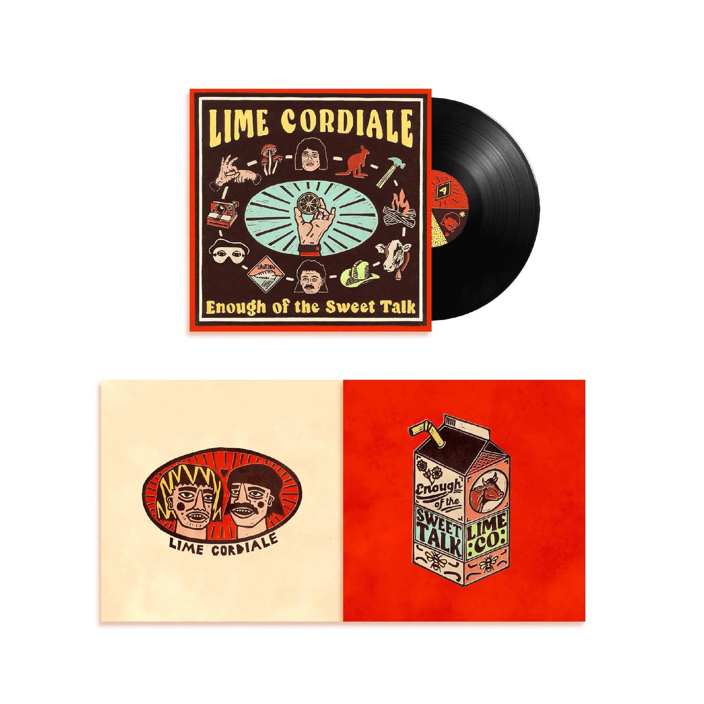cover art for Lime Cordiale Enough Of The Sweet Talk vinyl