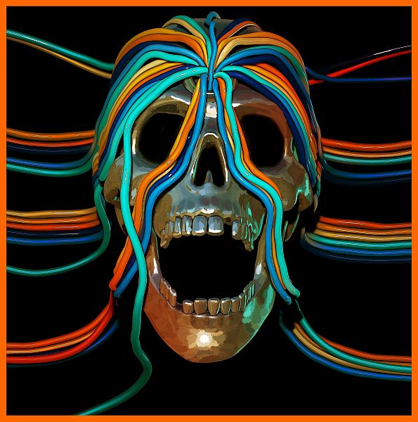 Intercepted Message coloured vinyl by Osees album cover artwork