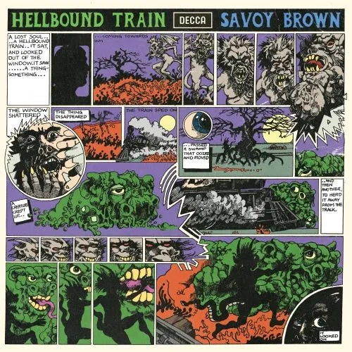 cover art for Savoy Brown Hellbound Train RSD 2025 grey/purple marble vinyl