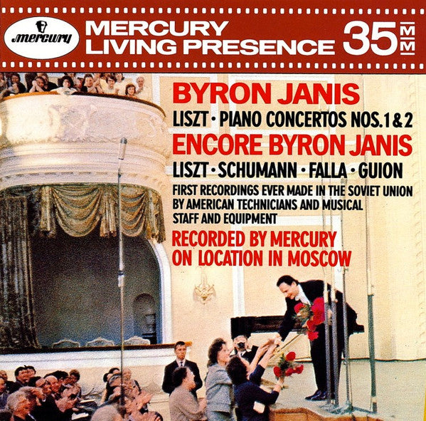 Byron Janis, Liszt • Schumann • Falla • Guion – Piano Concertos Nos 1 & 2 / Encore Byron Janis, Germany Mercury Living Presence – 432 002-2.