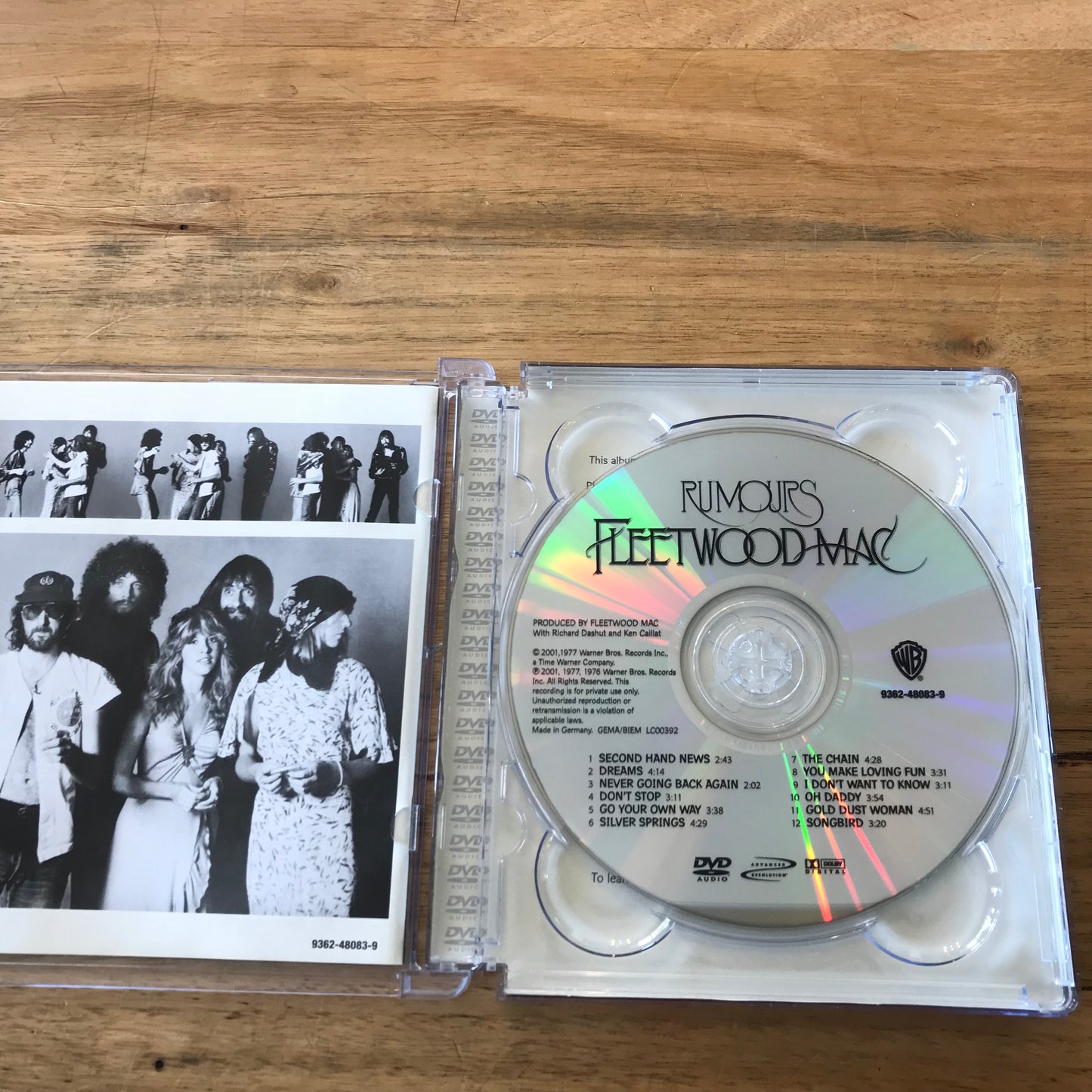 Fleetwood Mac ‎– Rumours, Germany Warner Bros. Records – 9362-48083-9  DVD-Audio