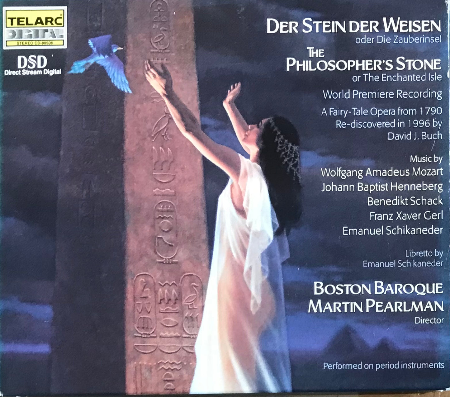 Mozart - The Philosopher's Stone Or The Enchanted Isle, Martin Pearlman. 3xCD 1999 Promo. Telarc Digital ‎– CD-80508