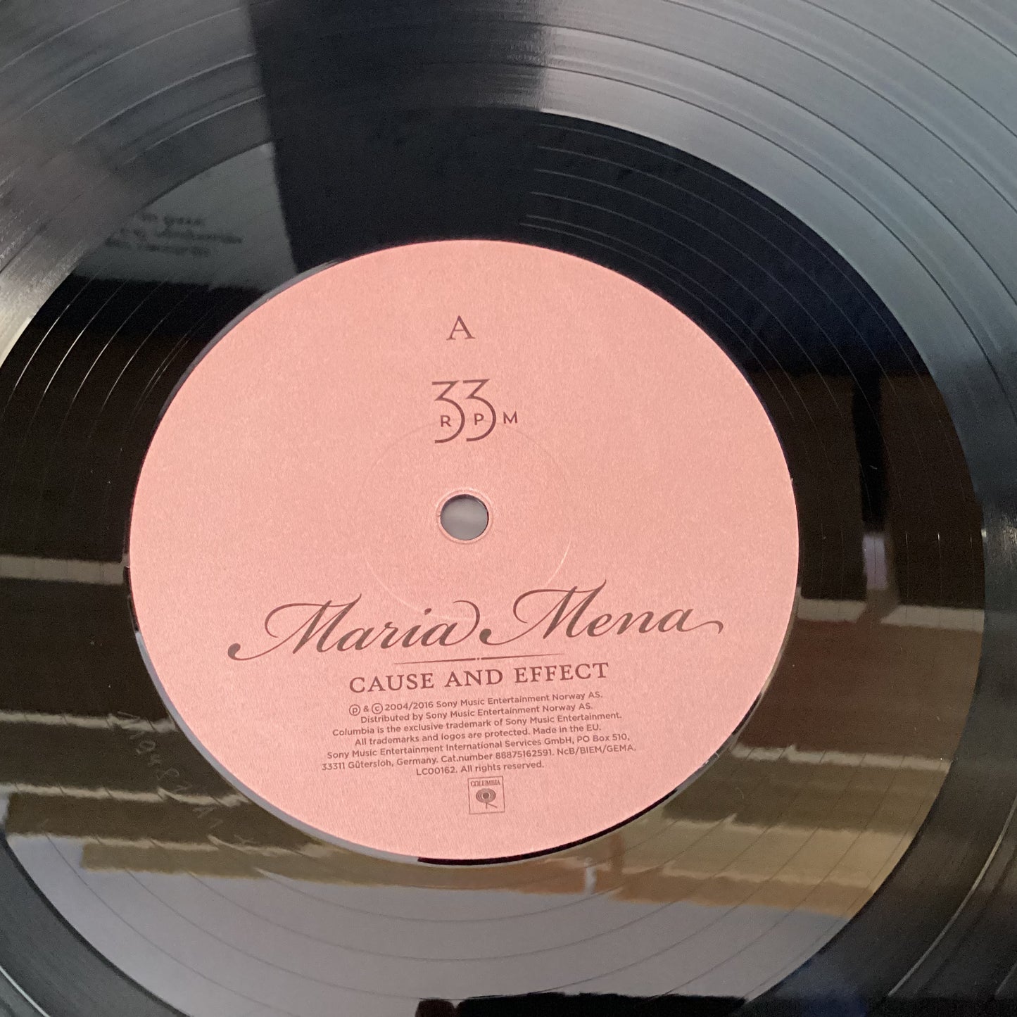 Maria Mena – Cause And Effect, Germany 2016 Vinyl LP