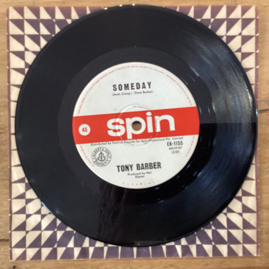 Tony Barber – Someday, 7" Single, Australia 1965, Spin – EK-1155