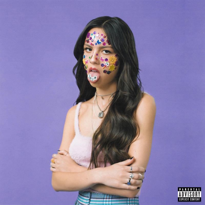 SOUR vinyl LP by Olivia Rodrigo album artwork