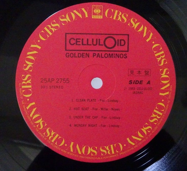 The Golden Palominos, 1983 CBS/Sony ‎– 25AP 2755 (Promo), Japan Vinyl LP + Obi