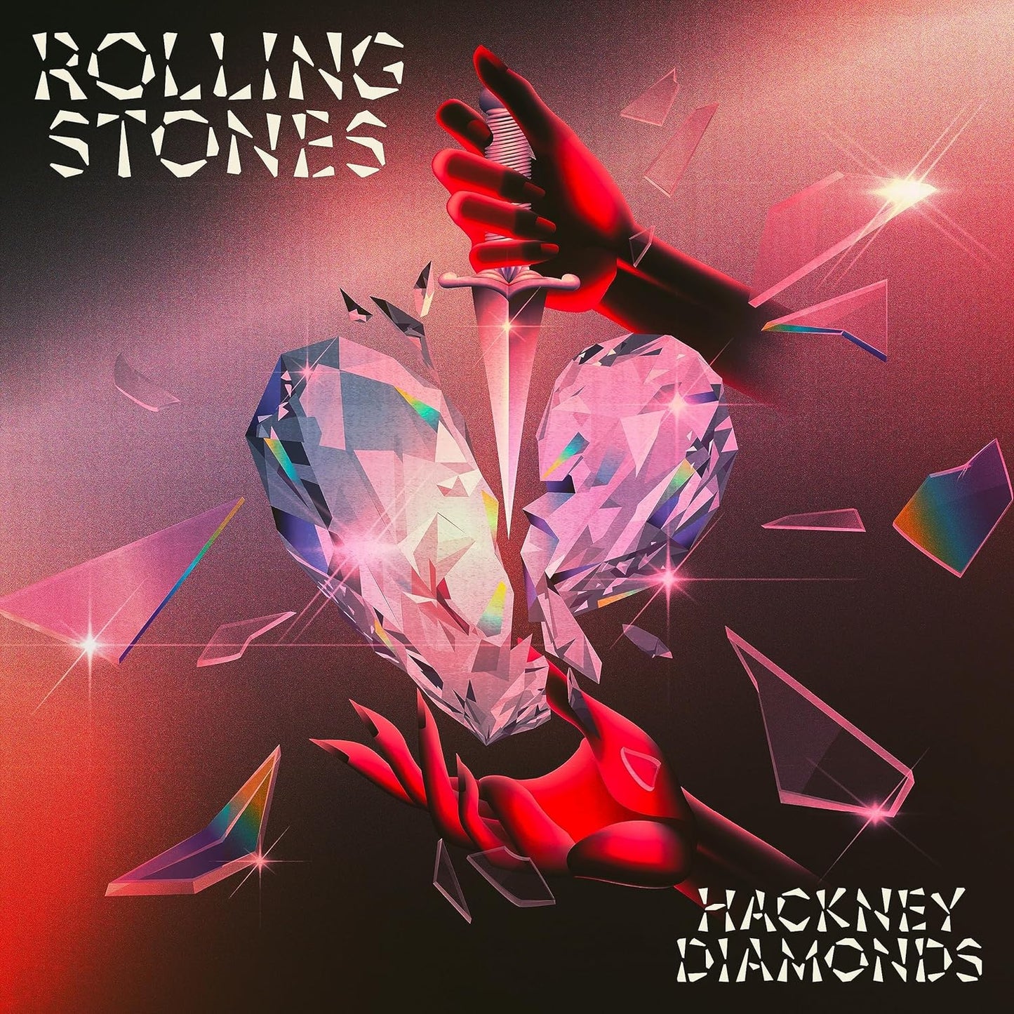 Hackney Diamonds vinyl LP cover art by The Rolling Stones