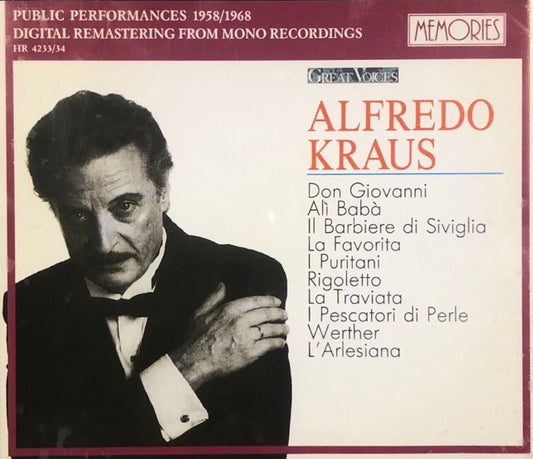 Alfredo Kraus - Great Voices, 2xCD Italy Memories HR 4233/34