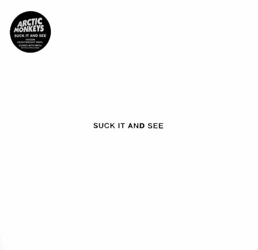 Arctic Monkeys Suck It And See Reissue Vinyl LP, collectible vinyl, indie rock, minimalist artwork, 2011 album