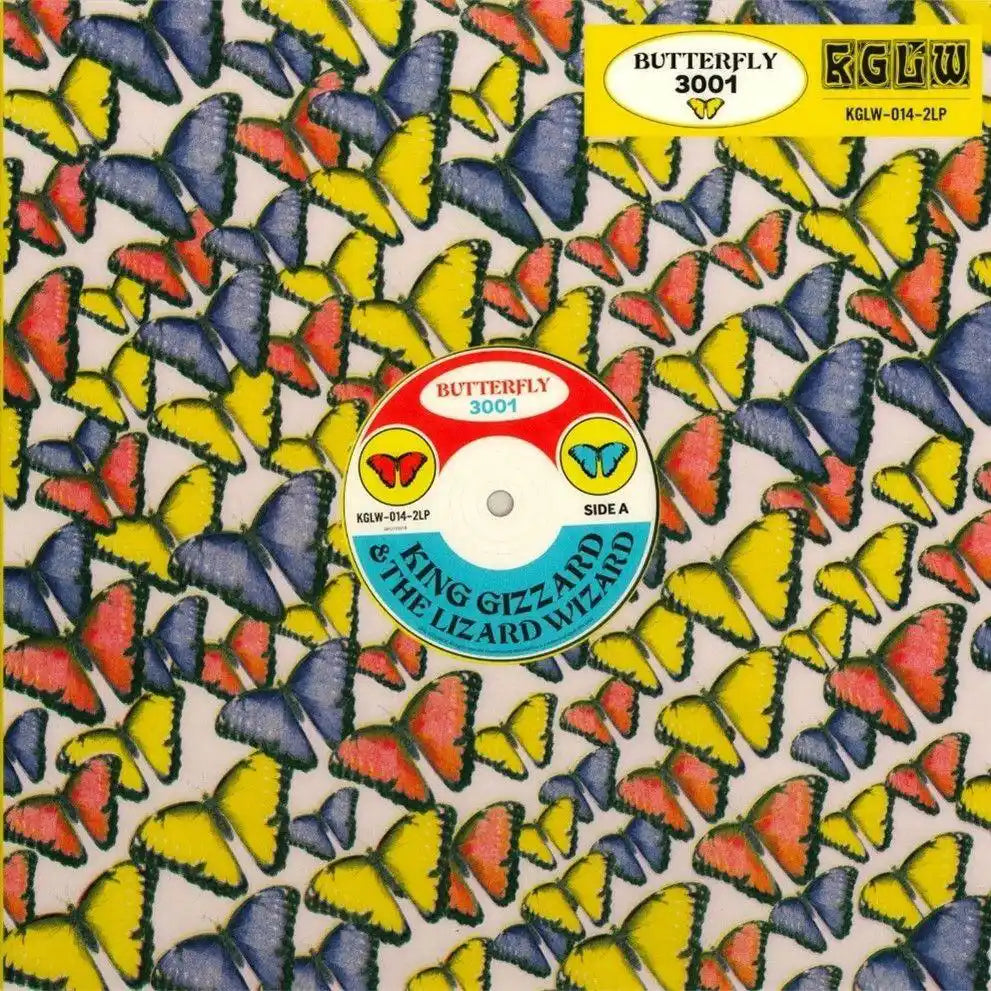 Cover of King Gizzard And The Lizard Wizard – Butterfly 3001 2xLP Recycled Black Wax