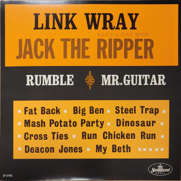 Cover art of Link Wray & His Ray Men – Jack The Ripper Blood Red Vinyl LP