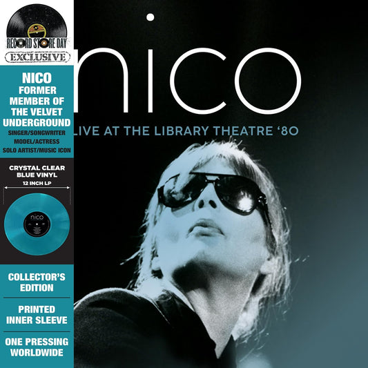 Cover art of Nico – Live At The Library Theatre '80 RSD Clear Blue Vinyl LP
