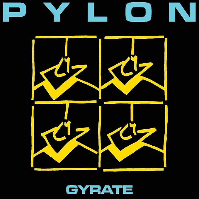 sleeve art of Gyrate gold vinyl LP by Pylon