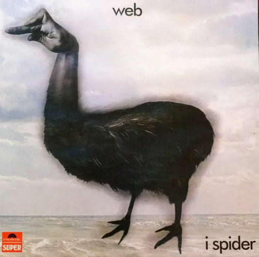 Web I Spider Vinyl LP, Esoteric Super Reissue, collectible vinyl, progressive rock, 1970s album, abstract bird with hand for a head