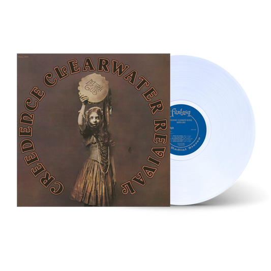 Creedence Clearwater Revival Mardi Gras clear vinyl LP, swamp rock album, classic CCR cover art