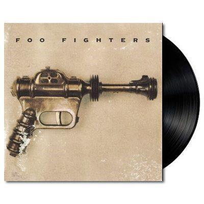 Foo Fighters Self-Titled vinyl LP reissue, alternative rock album cover depicting an antique Buck Rogers XZ-38 Disintegrator Pistol
