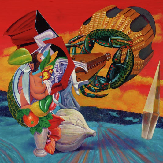Octahedron vinyl by The Mars Volta, 2x coloured LP, progressive rock; abstract psychedelic artwork
