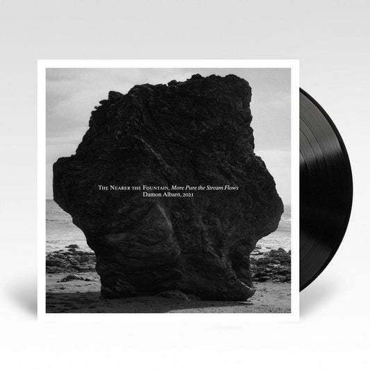 Damon Albarn The Nearer the Fountain vinyl LP, abstract cover art, cinematic music album