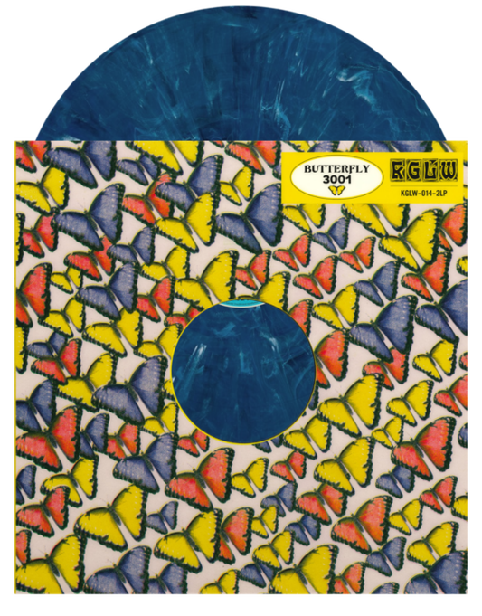 King Gizzard and the Lizard Wizard Butterfly 3001 2x vinyl LP, psychedelic rock collectible vinyl, vibrant cosmic album cover