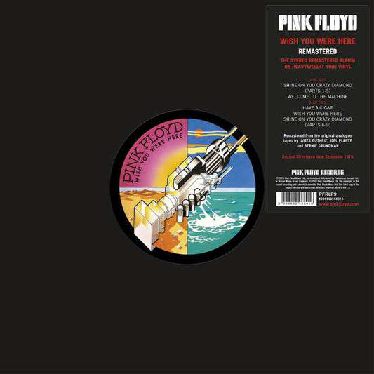 cove art of Wish You Were Here vinyl by Pink Floyd